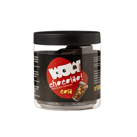 Sparkling Cola Chocolate Truffles Gift Jar 130g | Fizzy Cola Chocolate - WOW Chocolao!