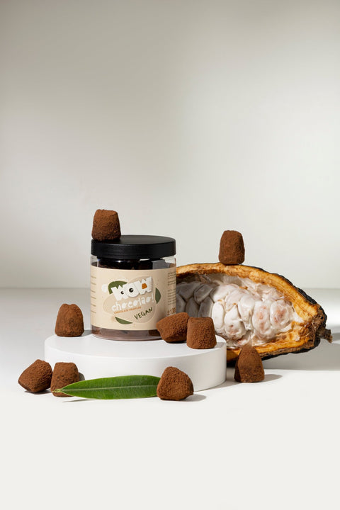 Vegan Chocolate Truffles Gift Jar 130g | Dairy-Free Chocolate - WOW Chocolao!
