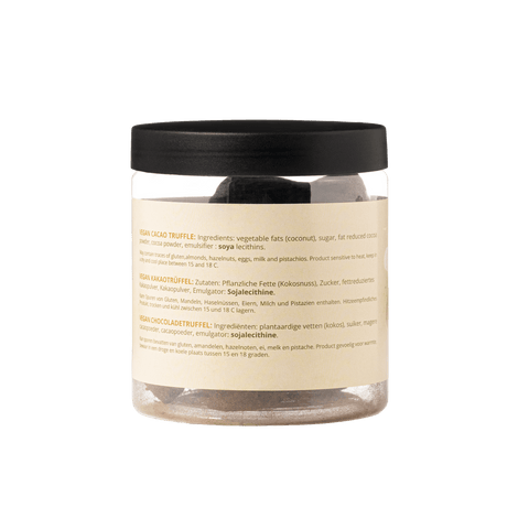 Vegan Chocolate Truffles Gift Jar 130g | Dairy - Free Chocolate - WOW Chocolao!