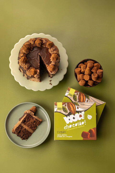 Vegan Chocolate Truffles XL Box 250g | Dairy - Free Luxury Chocolate - WOW Chocolao!