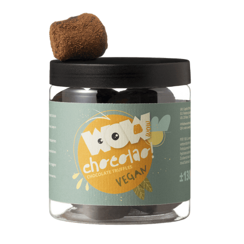 Vegan Summer Truffles Gift Jar 130g | Dairy - Free Summer Chocolate - WOW Chocolao!