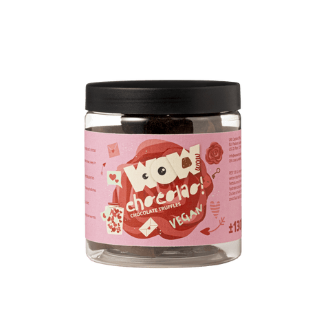 Vegan - Valentine edition - 130g Gifting jar - WOW Chocolao!